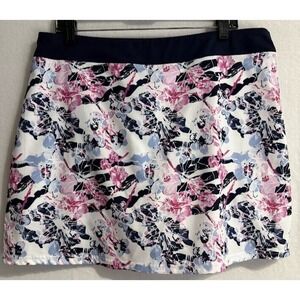 Pebble Beach Skort Skirt Women XL Dry Luxe Performance Multicolor Geometric Golf